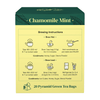 Nurture Lifestyle Chamomile Mint Green Tea | 20 Pyramid Tea Bags Nurture Lifestyle