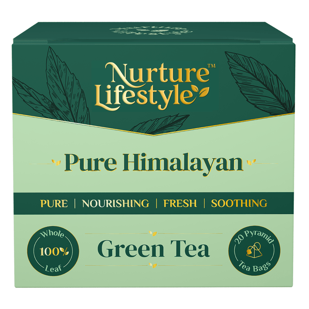 Nurture Lifestyle Pure Himalayan Green Tea | 20 Pyramid Tea Bags Nurture Lifestyle