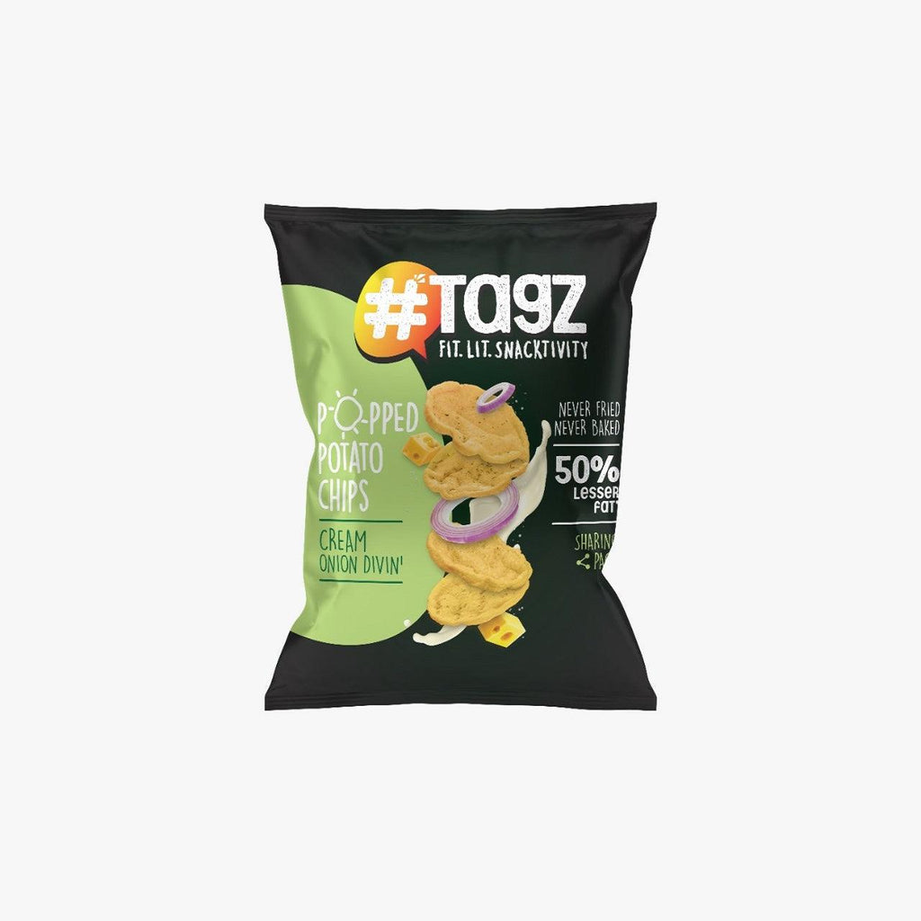 TagZ Assorted Chips + Chipotle Dip & Harissa Dip | Pack of 10 Tagz