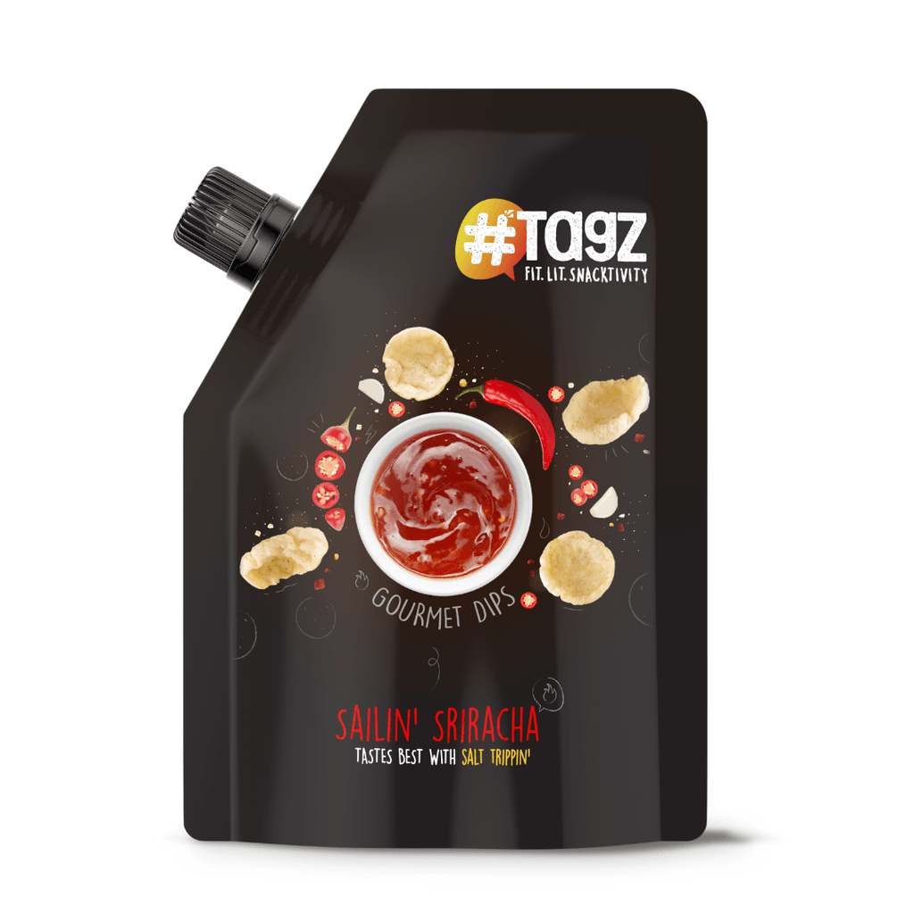 TagZ Assorted Chips with Chilli Garlic Aioli Dip & Sriracha Dip | Pack of 10 Tagz